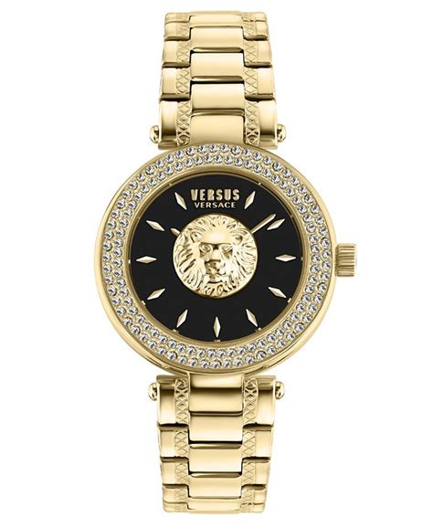 Versus Versace Women's Brick Lane Lion Crystal 36MM Bracelet 